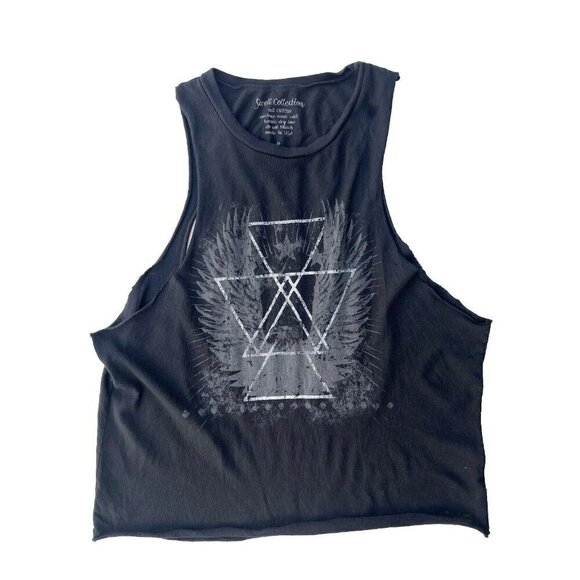 Swell Women's Cotton Cutout Tank Top Black size S M - Picture 9 of 12